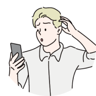 困っている男性