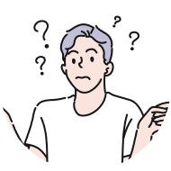 混乱してる男性